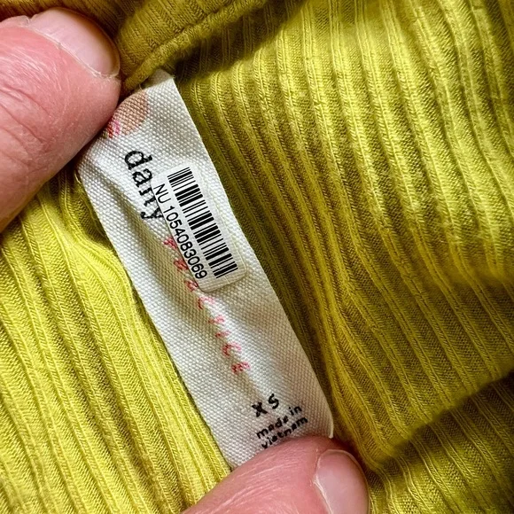 Daily Practice Nico by Anthropologie Celery Tie-Waist Short Sleeve Dress XS - Picture 8 of 11